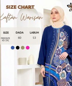 Alternative view of KAFTAN LENGAN PENDEK CINTA A5025