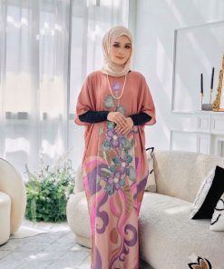 KAFTAN PENDEK DUSTY MAUVE K09