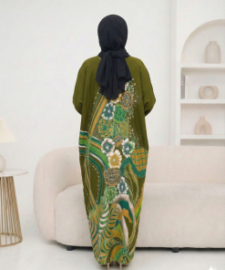 Alternative view of KAFTAN PANJANG PEONY B5021