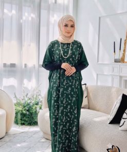 KAFTAN PENDEK TULIP EMERALD GREEN D42