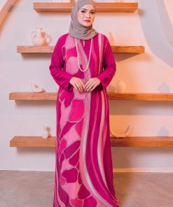 KAFTAN PANJANG A5123 (HOTPINK)