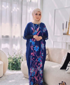 KAFTAN LENGAN PENDEK BUNGA A0021