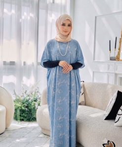 KAFTAN PENDEK RIBBON LIGHT BLUE A04