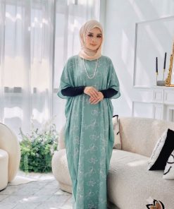 KAFTAN PENDEK RIBBON TURQUOISE A06