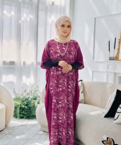 KAFTAN PENDEK TULIP MAGENTA C25