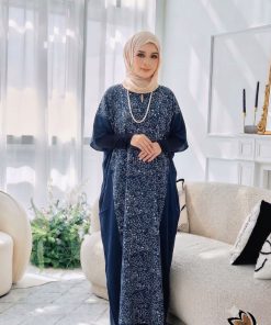 KAFTAN PENDEK TULIP NAVY BLUE B19
