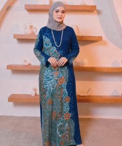 KAFTAN PANJANG A5083 (NAVY BLUE)