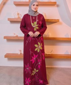 KAFTAN PANJANG A5121 (MAROON)