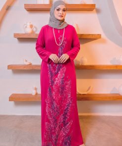 KAFTAN PANJANG A5112 (HOT PINK)