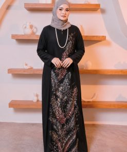 KAFTAN PANJANG A5112 ( BLACK )
