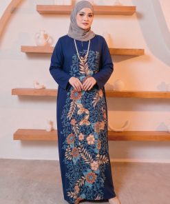 KAFTAN PANJANG A5108 (NAVY BLUE)